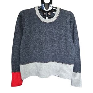 Gant By Michael Bastian Grey Shetland Wool Sweater Size L